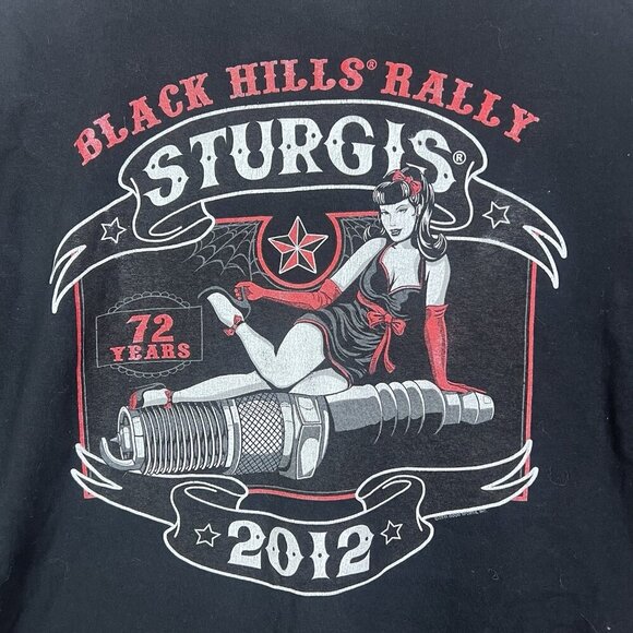 2012 SturgisBlack Hills Rally South Dakota Tee Size 2XL - Picture 6 of 8